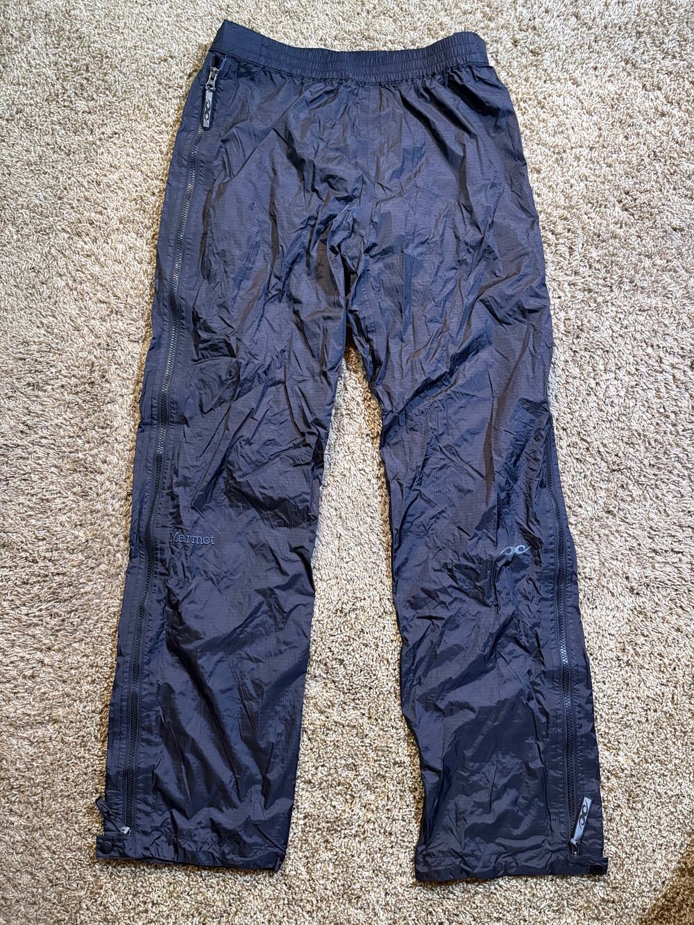 Marmot Techincal Outdoor Shell Pants Mens Size Large Black